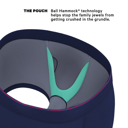 The Blueberry Pie | Red Tip Navy Ball Hammock® Pouch Trunks Underwear - Shinesty - Flyclothing LLC