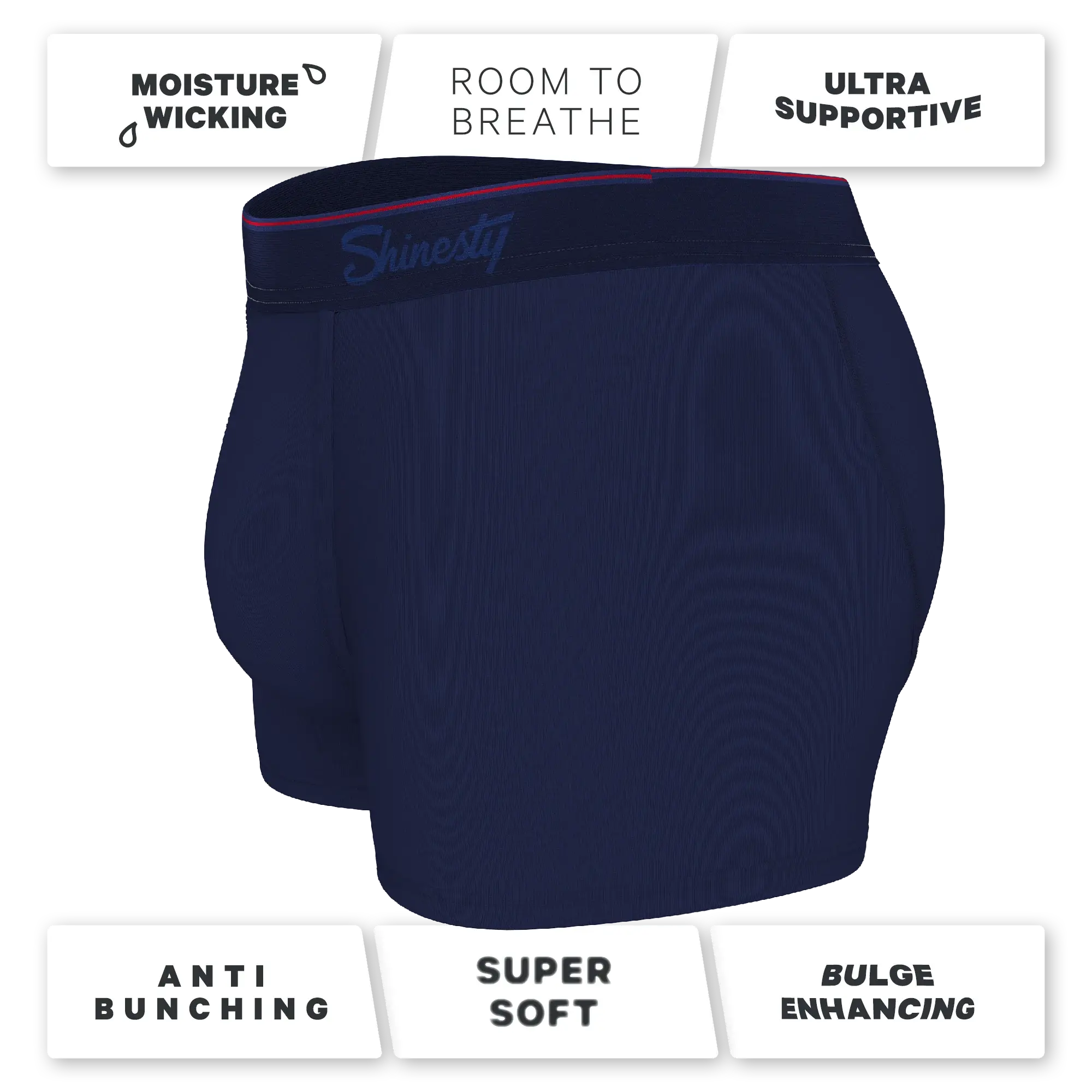 The Blueberry Pie | Red Tip Navy Ball Hammock® Pouch Trunks Underwear - Shinesty - Flyclothing LLC