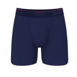 The Blueberry Pie | Red Tip Navy Ball Hammock® Pouch Underwear With Fly - Shinesty - Flyclothing LLC