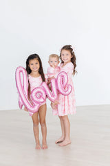 Blushing Bows 3/4 Sleeve Pocket Twirl Dress - Mila & Rose ® - Flyclothing LLC