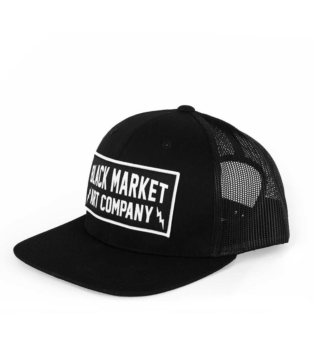 Black Market Art Company Black Market Art & Electric Retro Hat Print - Black Market Art Company - Flyclothing LLC