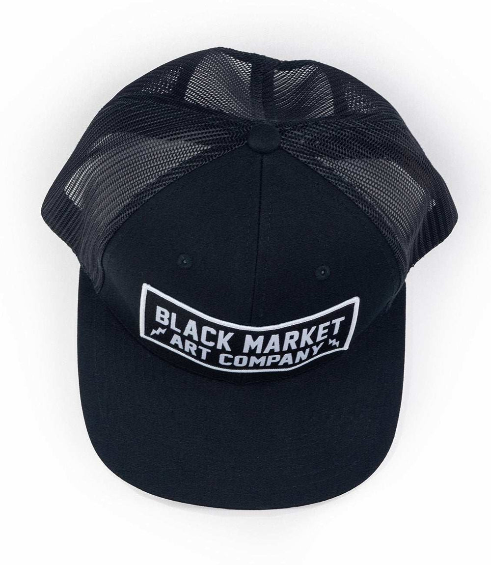 Black Market Art Company Black Market Art & Electric Retro Hat Print - Black Market Art Company - Flyclothing LLC