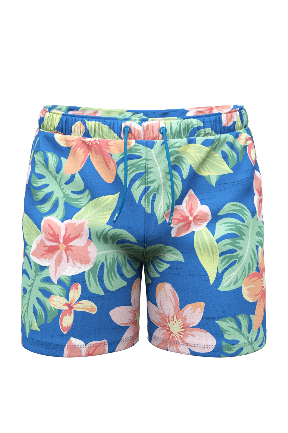 The Boardwalk | Blue and Orange Tropical Ball Hammock® Pouch 5" Swim Trunks - Shinesty - Flyclothing LLC
