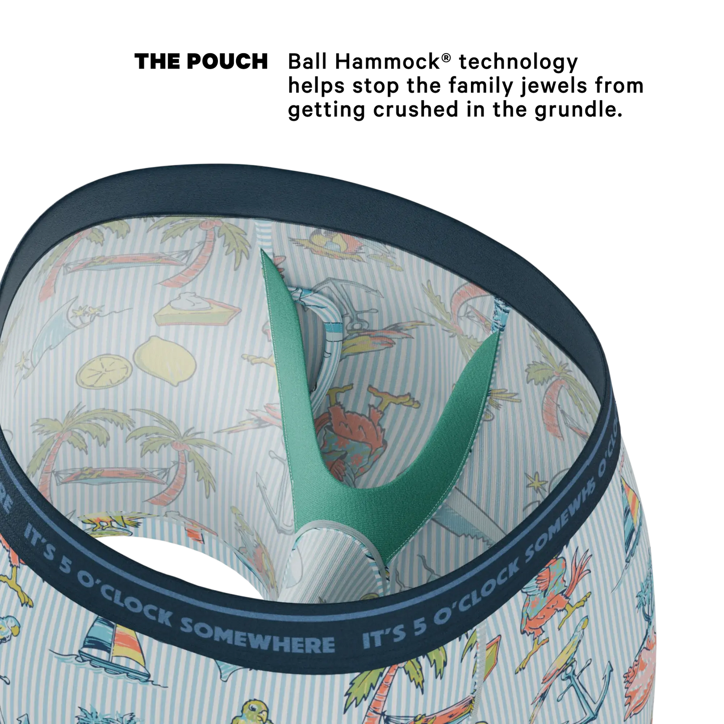 The Boat Drinks | Shinesty x Margaritaville® Ball Hammock® Pouch Underwear With Fly - Shinesty - Flyclothing LLC