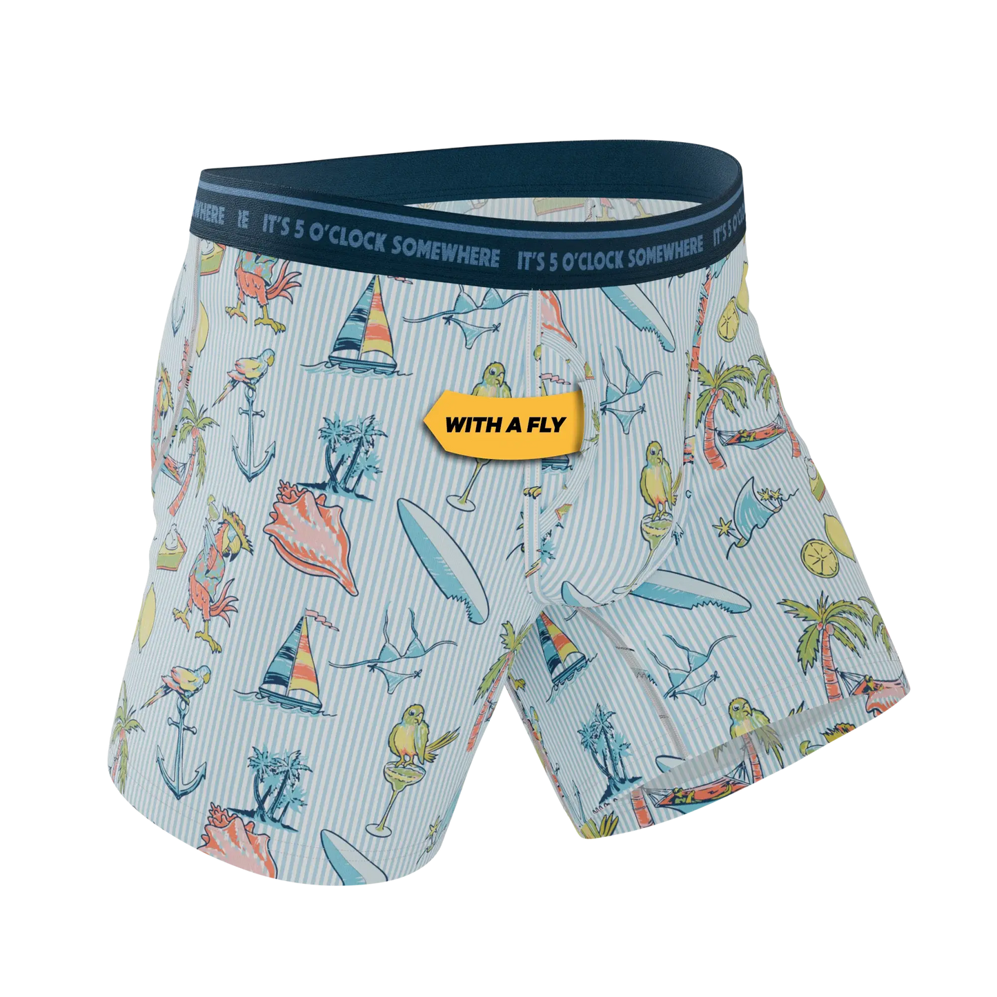 The Boat Drinks | Shinesty x Margaritaville® Ball Hammock® Pouch Underwear With Fly - Shinesty - Flyclothing LLC