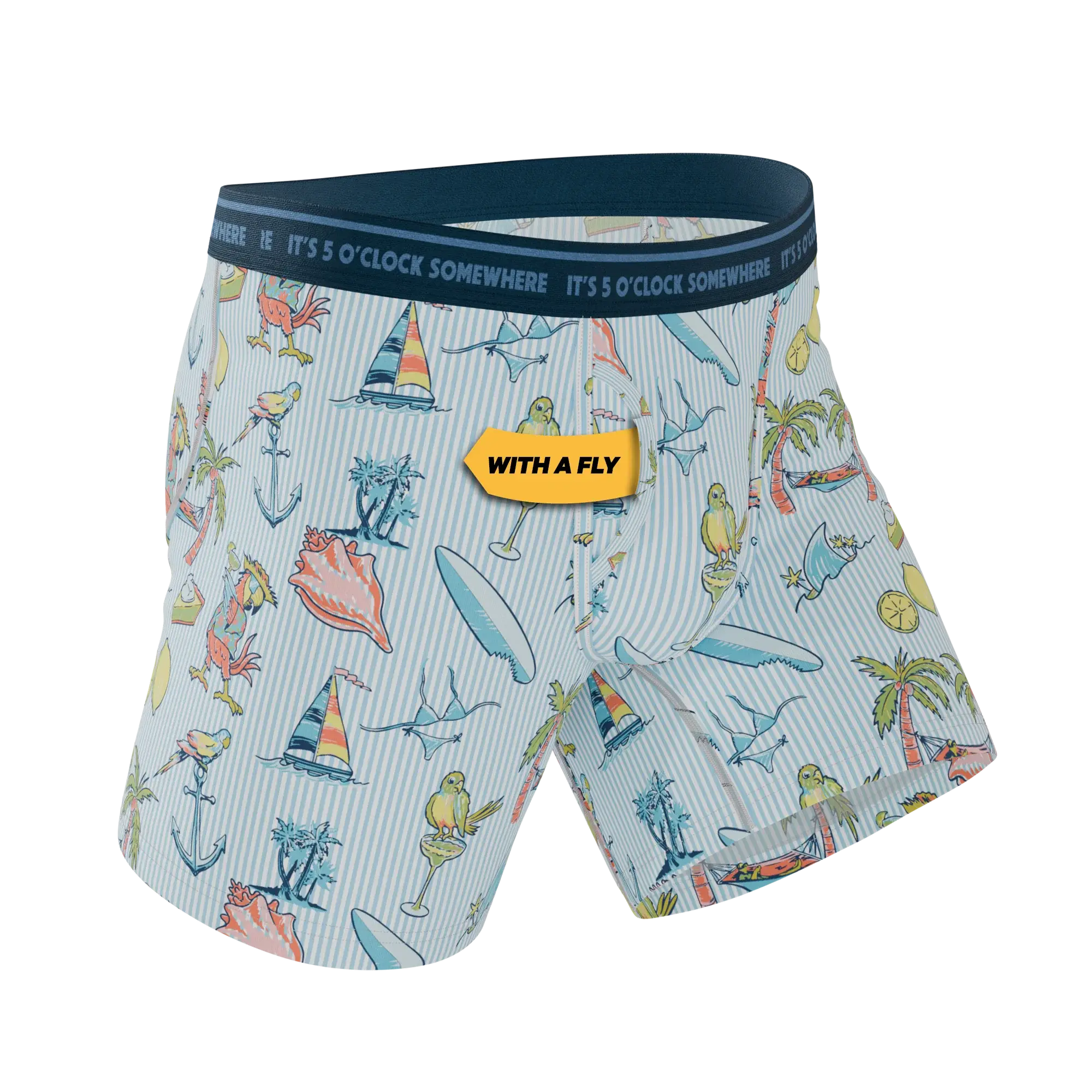 The Boat Drinks | Shinesty x Margaritaville® Ball Hammock® Pouch Underwear With Fly - Shinesty - Flyclothing LLC
