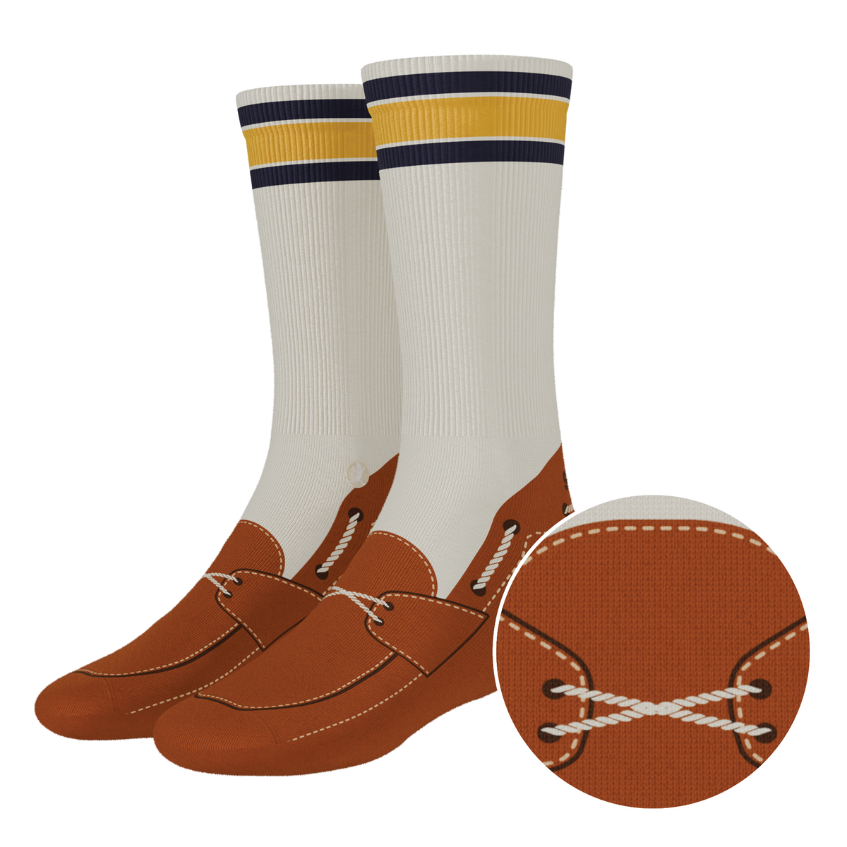 The Boat's Rockin' | Boat Shoe Heel Hammock™ Crew Socks