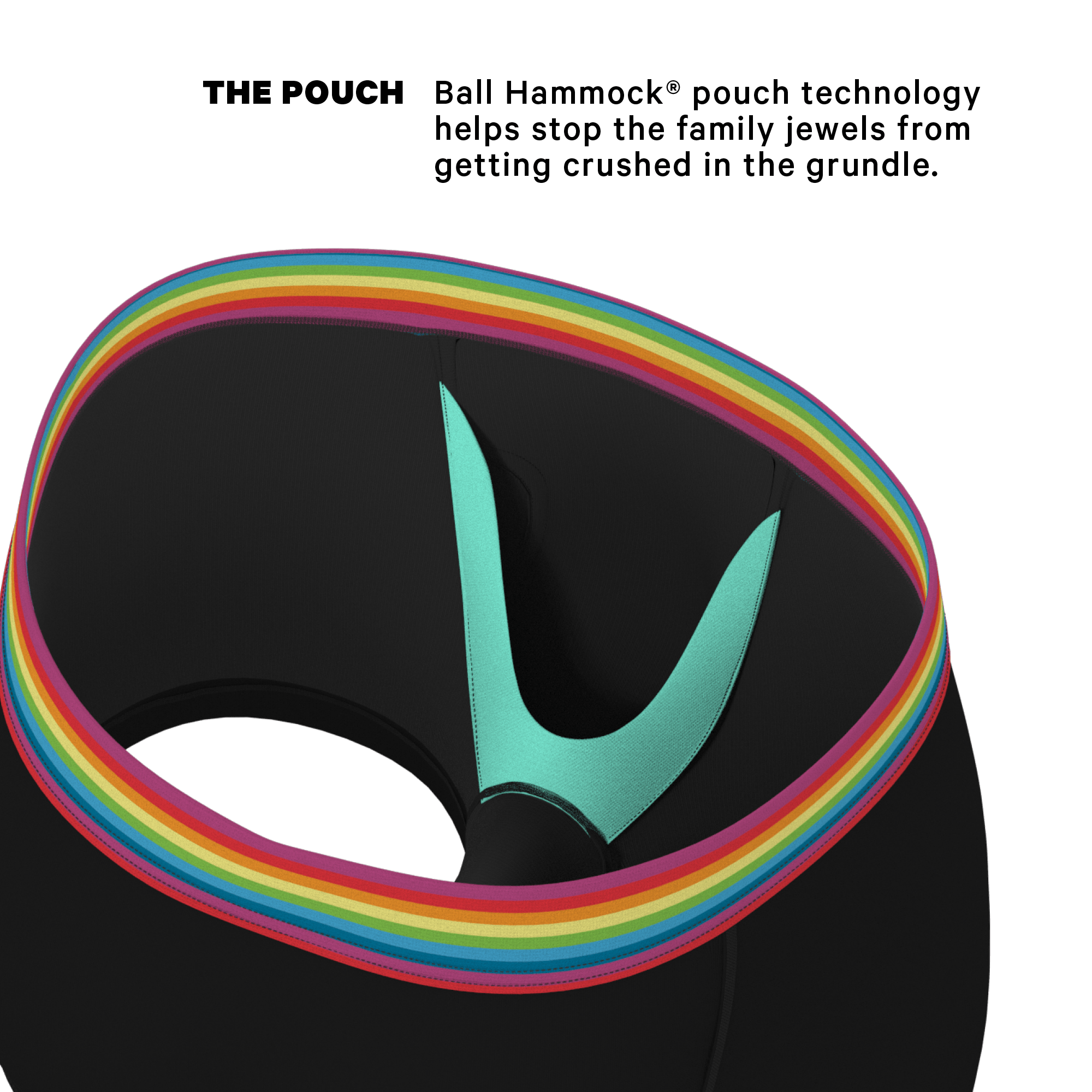 The Bona Fide Pride | Pride Ball Hammock® Pouch Trunks Underwear - Shinesty