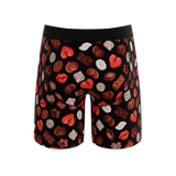 The Bonbons | Naughty Chocolate Long Leg Ball Hammock® Pouch Underwear With Fly - Shinesty - Flyclothing LLC