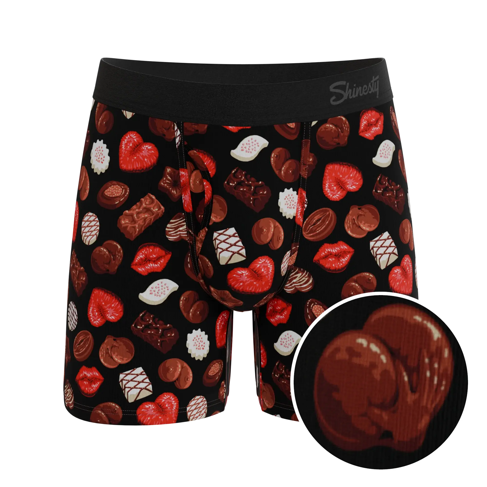 The Bonbons | Naughty Chocolate Ball Hammock® Pouch Underwear With Fly - Shinesty - Flyclothing LLC