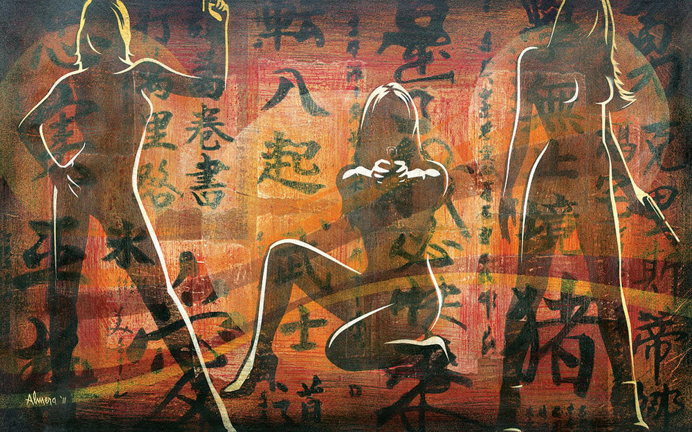 Black Market Art Company Bond Girls Print