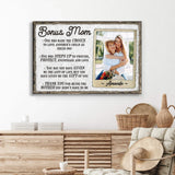 Bonus Mom Customized Sign - Tailored Canvases - Flyclothing LLC