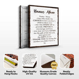 Bonus Mom Customized Sign II - Tailored Canvases - Flyclothing LLC