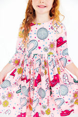 Boots & Bling L/S Pocket Twirl Dress - Mila & Rose ® - Flyclothing LLC