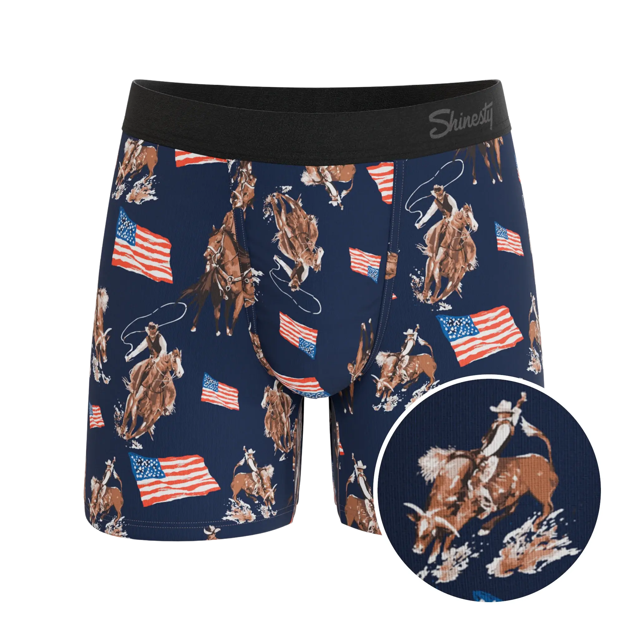 The Bootstraps & Chaps | Americana Cowboy Ball Hammock® Pouch Underwear - Shinesty - Flyclothing LLC
