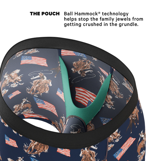 The Bootstraps & Chaps | Americana Cowboy Ball Hammock® Pouch Underwear - Shinesty - Flyclothing LLC