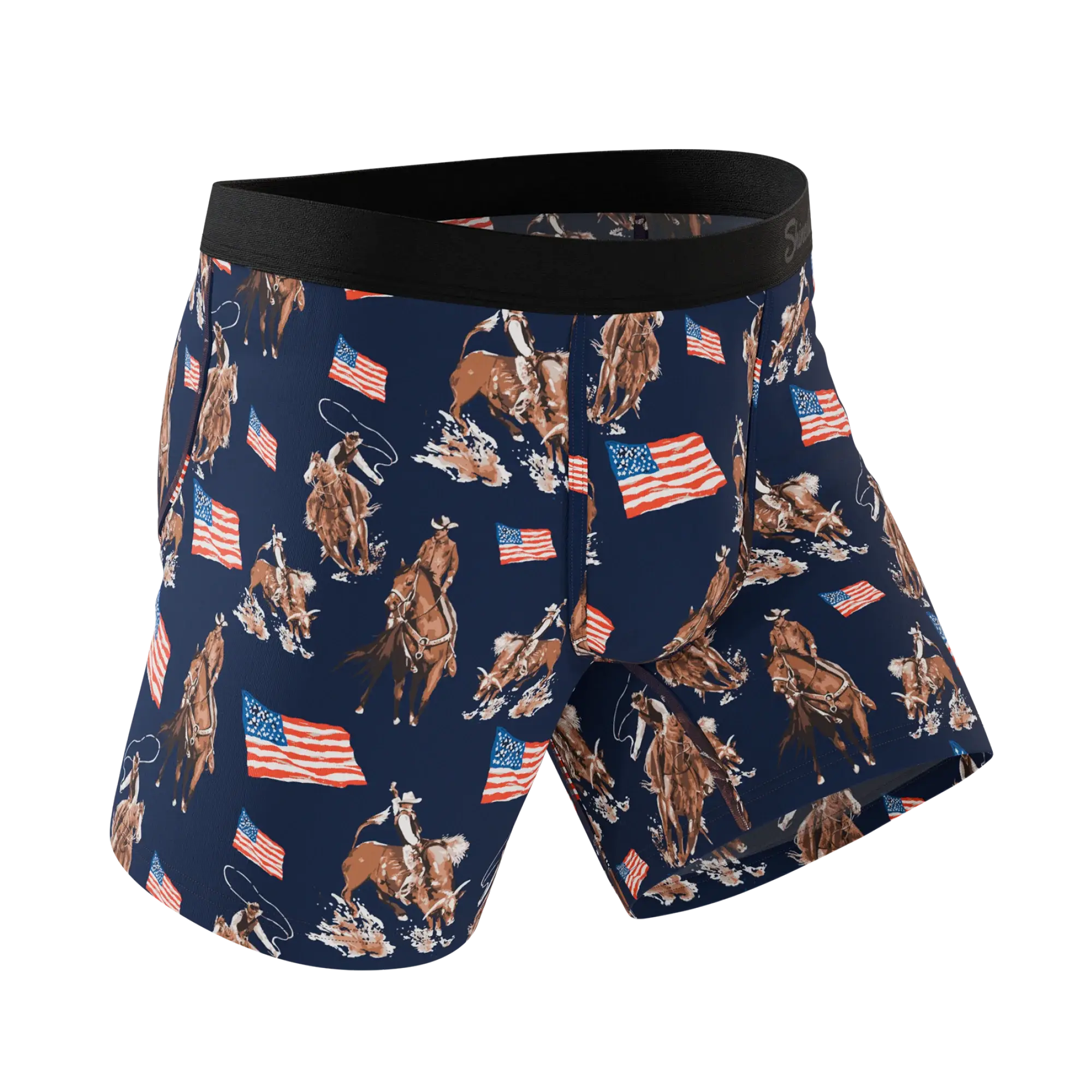 The Bootstraps & Chaps | Americana Cowboy Ball Hammock® Pouch Underwear - Shinesty - Flyclothing LLC