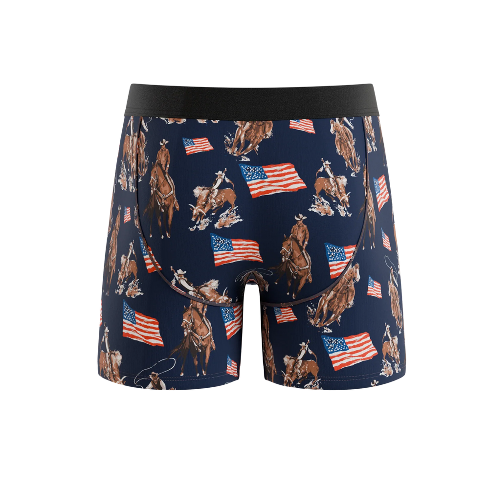 The Bootstraps & Chaps | Americana Cowboy Ball Hammock® Pouch Underwear - Shinesty - Flyclothing LLC