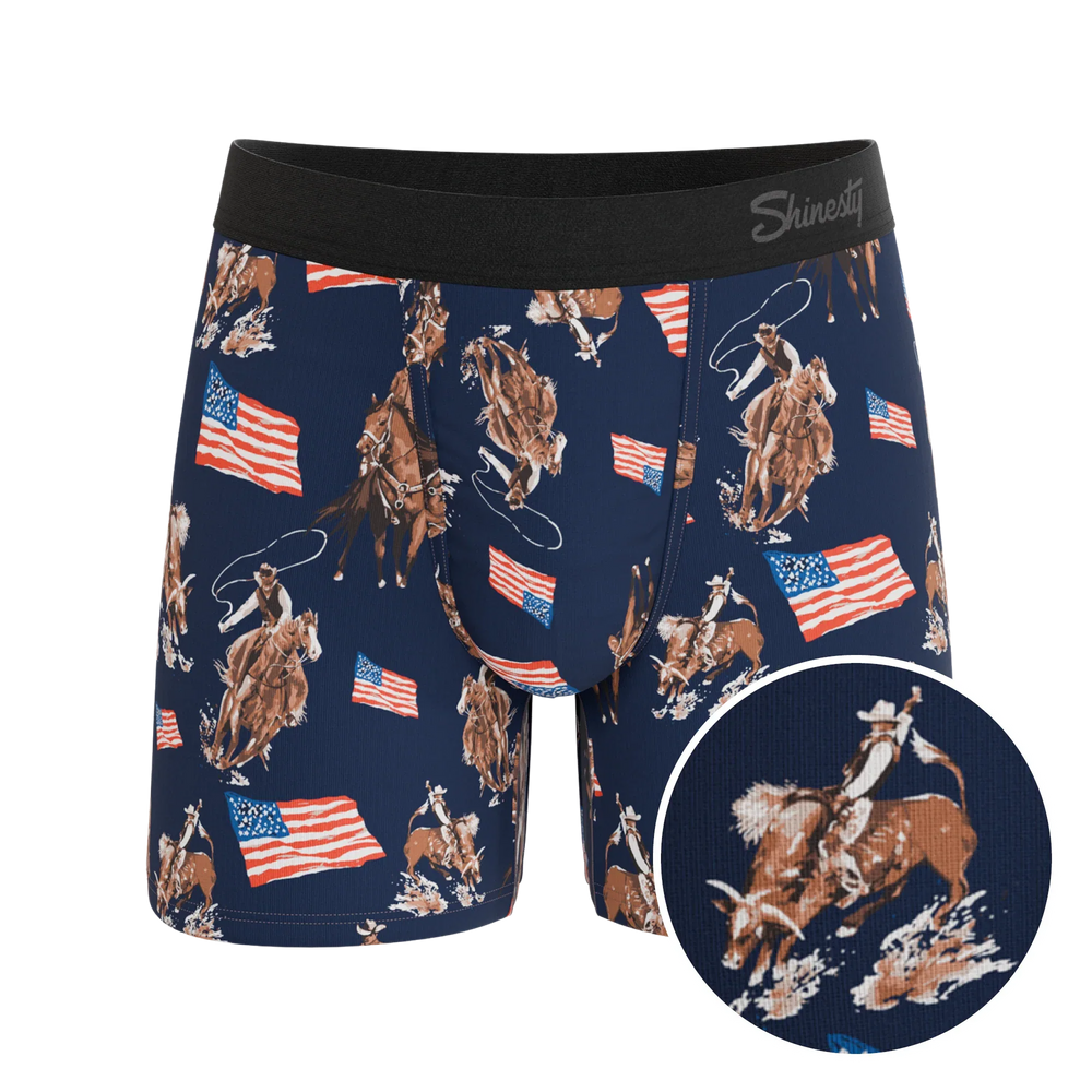 The Bootstraps & Chaps | Americana Cowboy Ball Hammock® Pouch Underwear - Shinesty - Flyclothing LLC