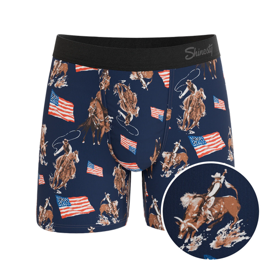 The Bootstraps & Chaps | Americana Cowboy Ball Hammock® Pouch Underwear - Shinesty - Flyclothing LLC