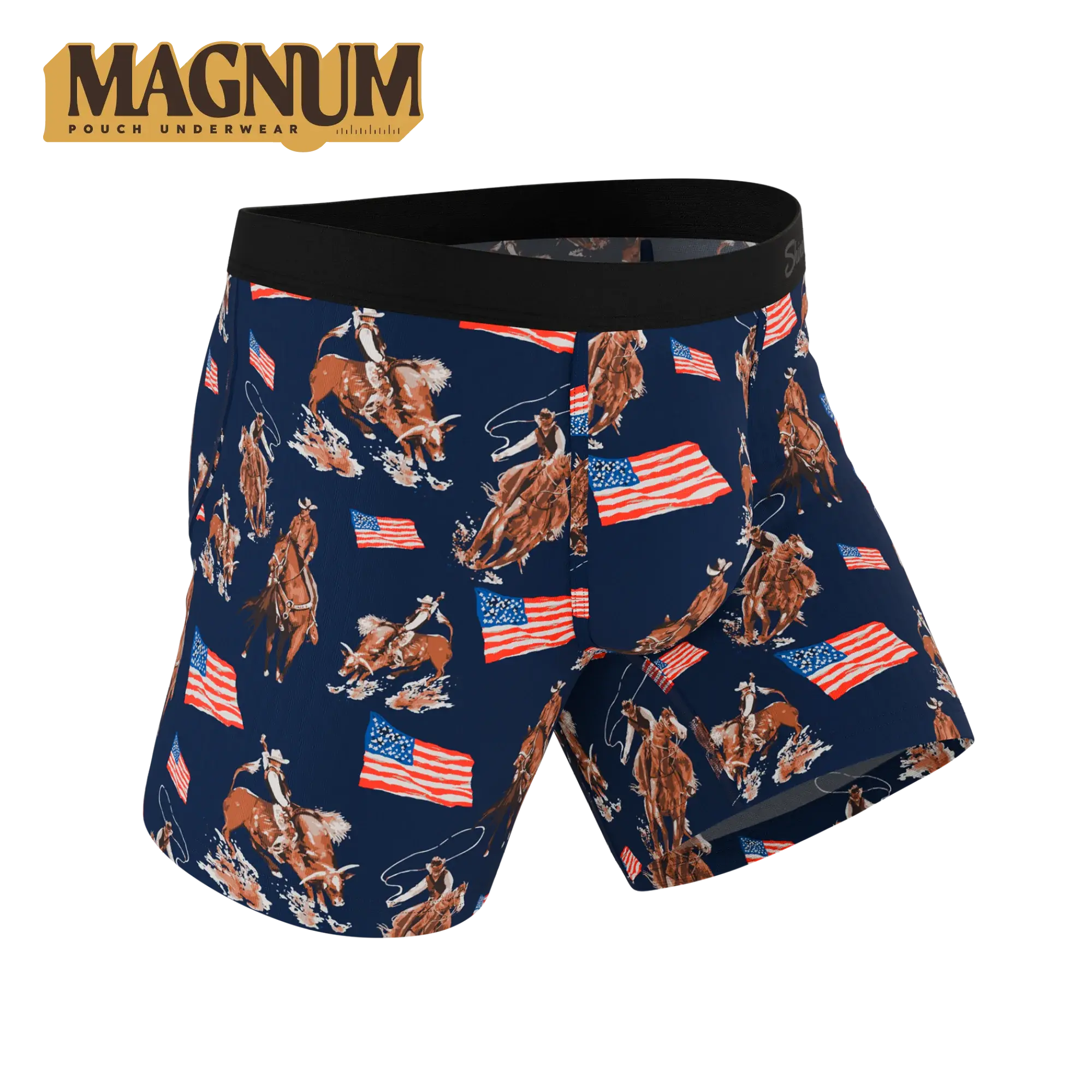 The Bootstraps & Chaps | Americana Cowboy Ball Hammock® Magnum Big Pouch Underwear - Shinesty - Flyclothing LLC