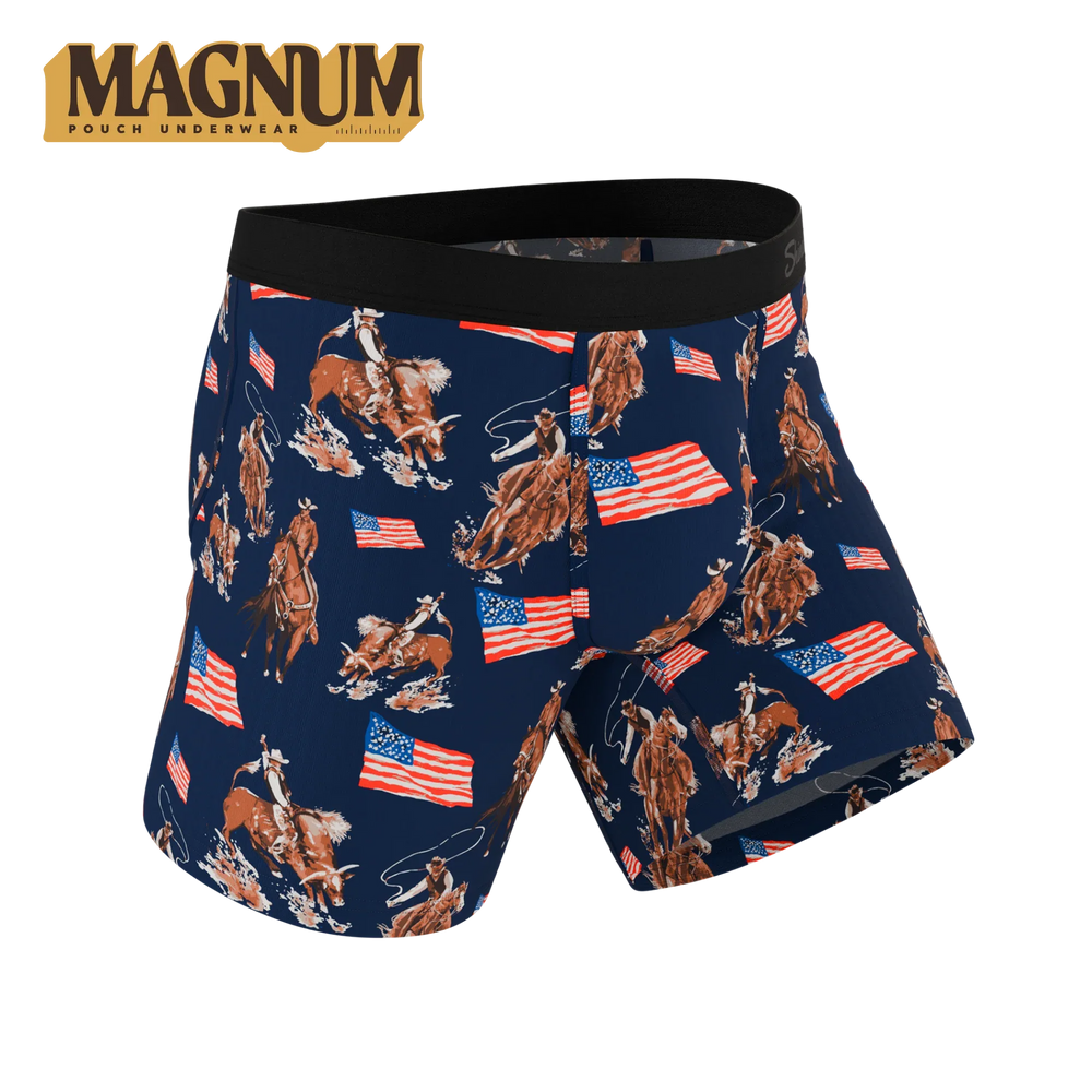The Bootstraps & Chaps | Americana Cowboy Ball Hammock® Magnum Big Pouch Underwear - Shinesty - Flyclothing LLC