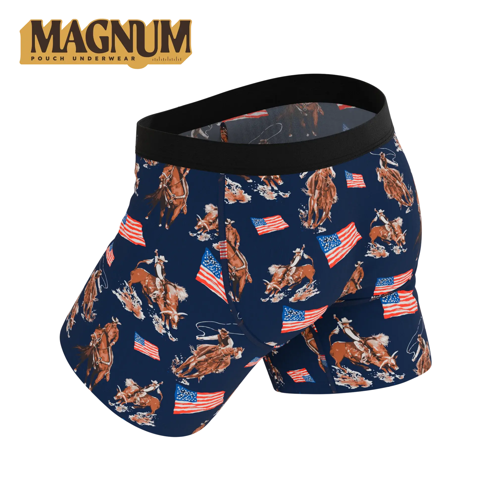 The Bootstraps & Chaps | Americana Cowboy Ball Hammock® Magnum Big Pouch Underwear - Shinesty - Flyclothing LLC