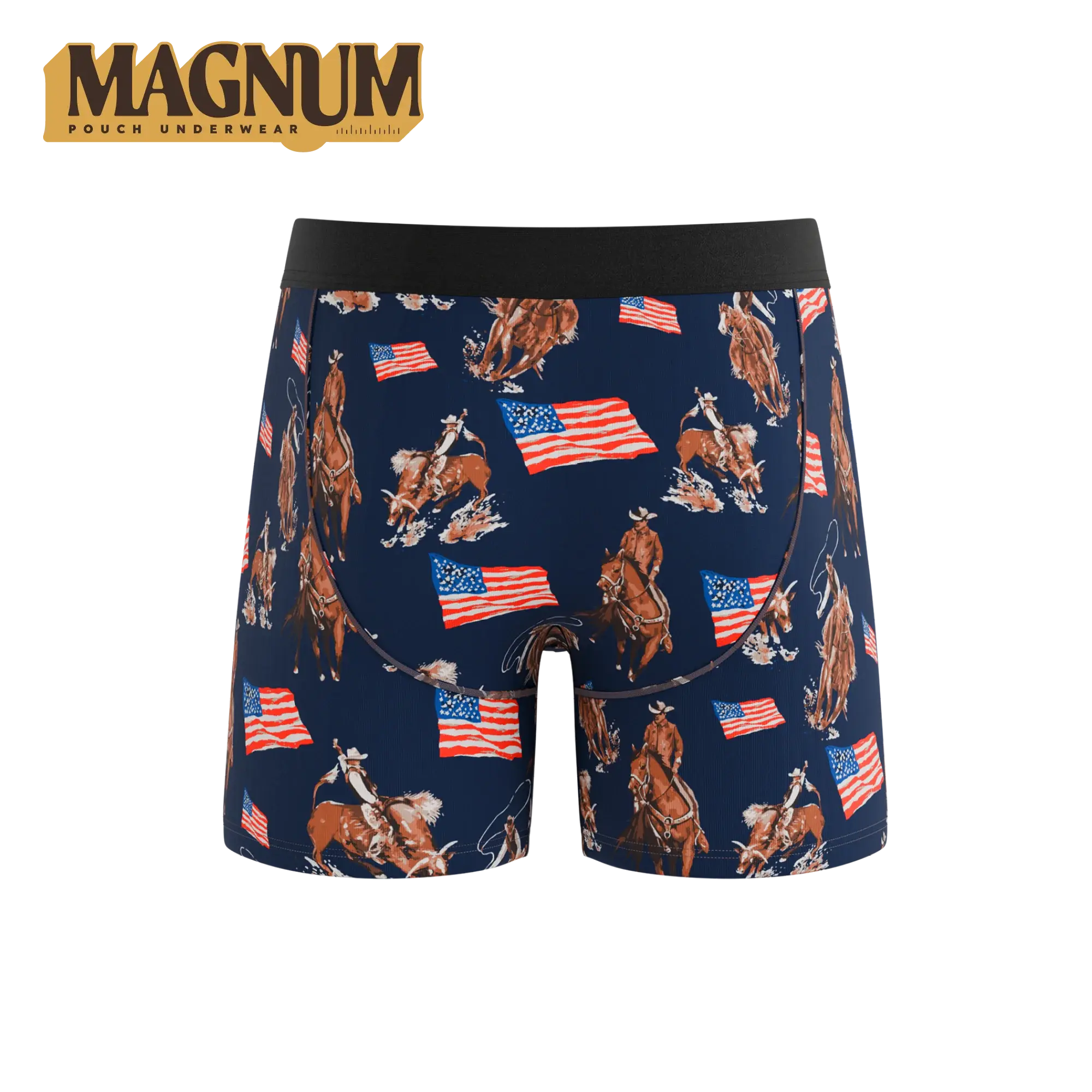 The Bootstraps & Chaps | Americana Cowboy Ball Hammock® Magnum Big Pouch Underwear - Shinesty - Flyclothing LLC