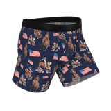 The Bootstraps & Chaps | Americana Cowboy Ball Hammock® Pouch Underwear With Fly - Shinesty - Flyclothing LLC