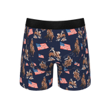 The Bootstraps & Chaps | Americana Cowboy Ball Hammock® Pouch Underwear With Fly - Shinesty - Flyclothing LLC