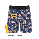 The Bootstraps & Chaps | Americana Cowboy Long Leg Ball Hammock® Pouch Underwear With Fly - Shinesty - Flyclothing LLC