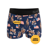 The Bootstraps & Chaps | Americana Cowboy Ball Hammock® Pouch Trunks Underwear - Shinesty - Flyclothing LLC