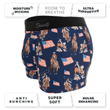 The Bootstraps & Chaps | Americana Cowboy Ball Hammock® Pouch Trunks Underwear - Shinesty - Flyclothing LLC
