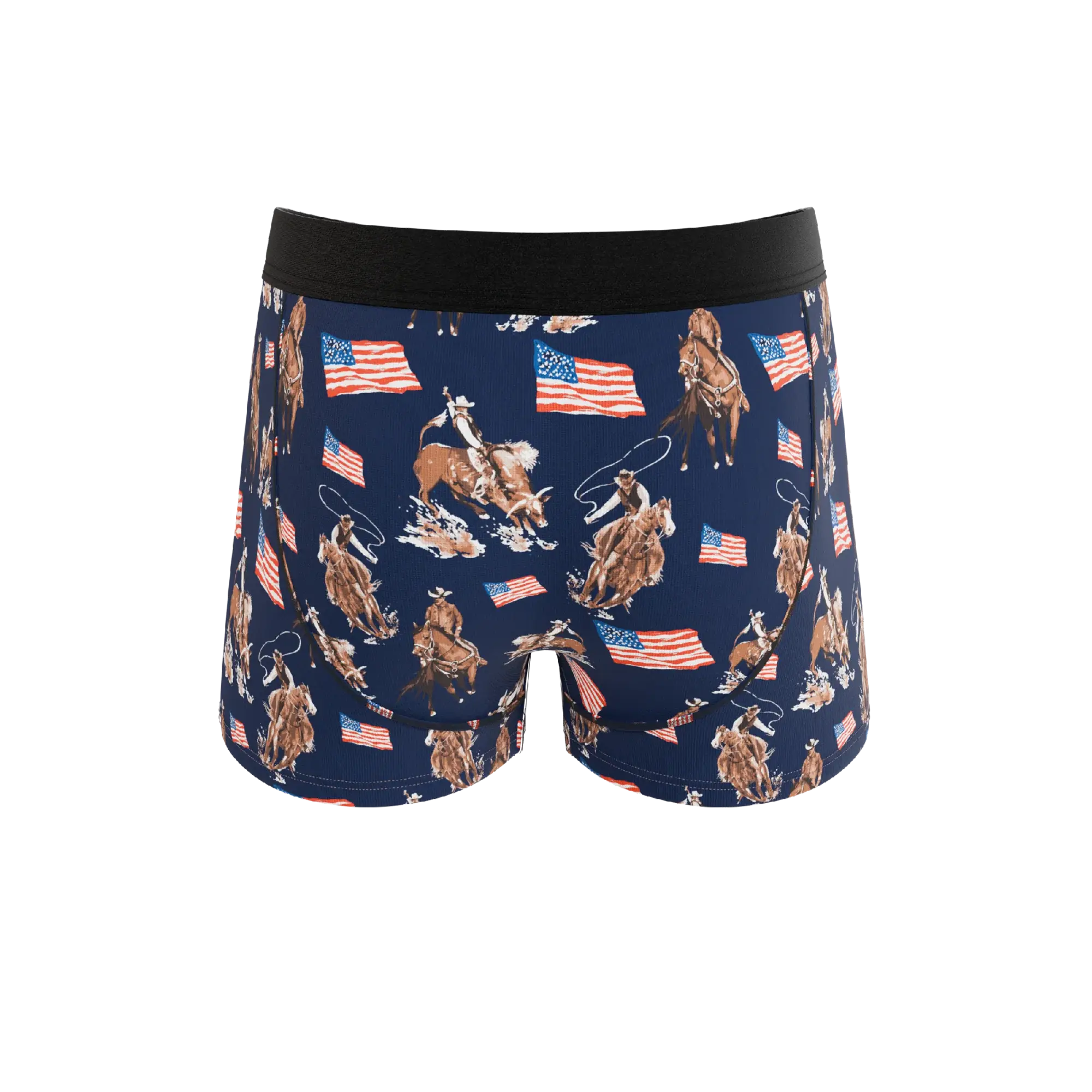 The Bootstraps & Chaps | Americana Cowboy Ball Hammock® Pouch Trunks Underwear - Shinesty - Flyclothing LLC
