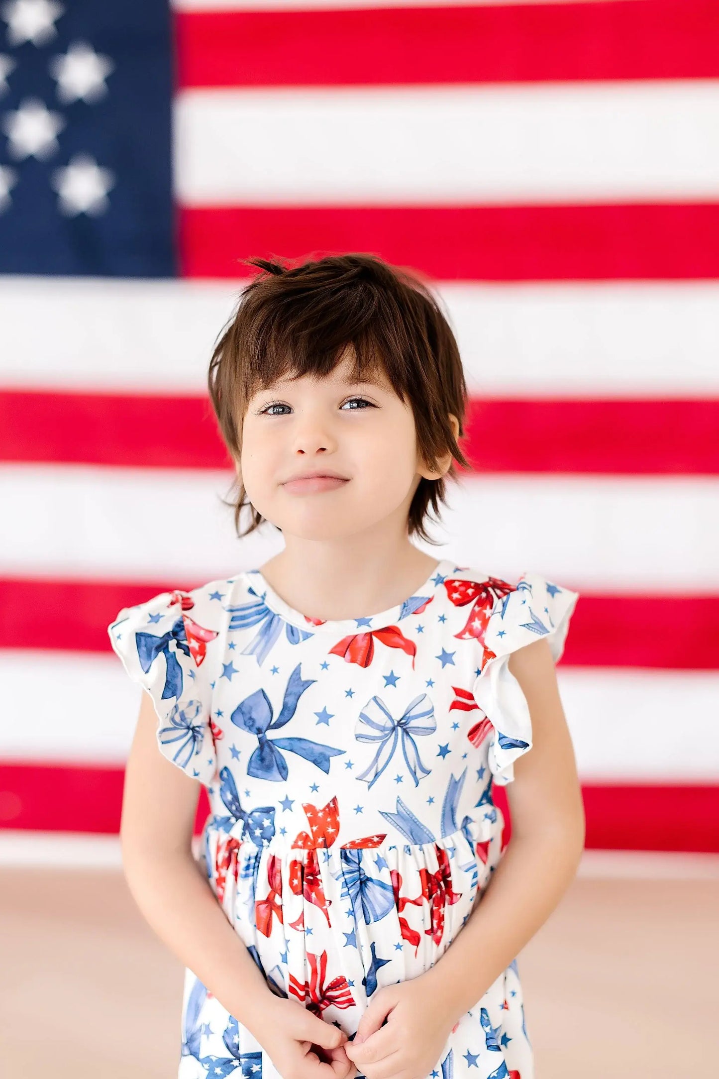 Born to Sparkle Flutter Sleeve Twirl Dress - Mila & Rose ® - Flyclothing LLC