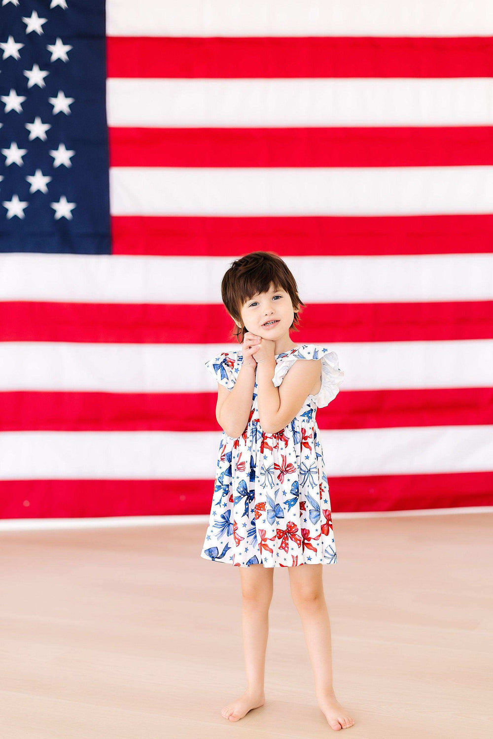 Born to Sparkle Flutter Sleeve Twirl Dress - Mila & Rose ® - Flyclothing LLC