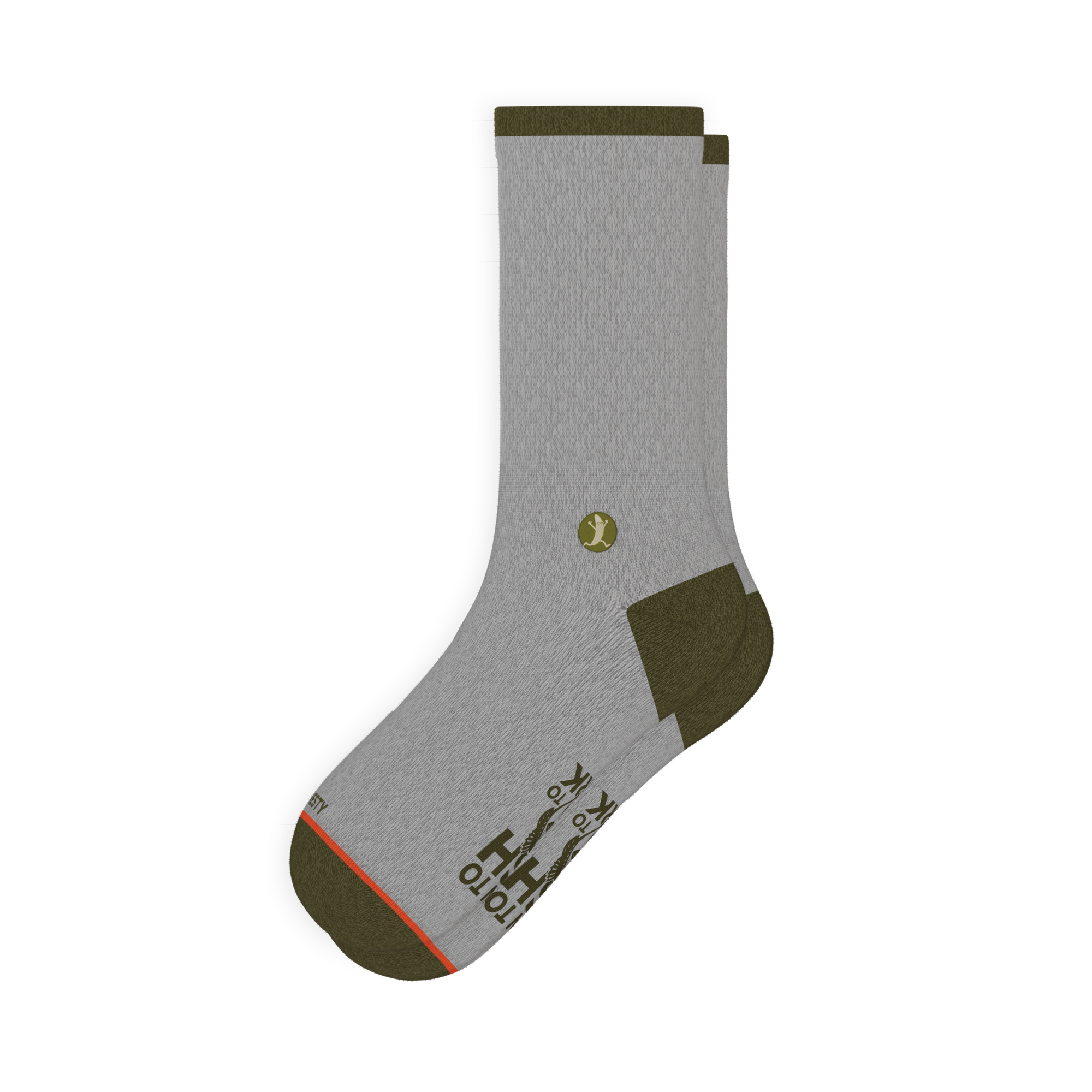 The Born To Fish | Fishing Motto Heel Hammock™ Crew Socks