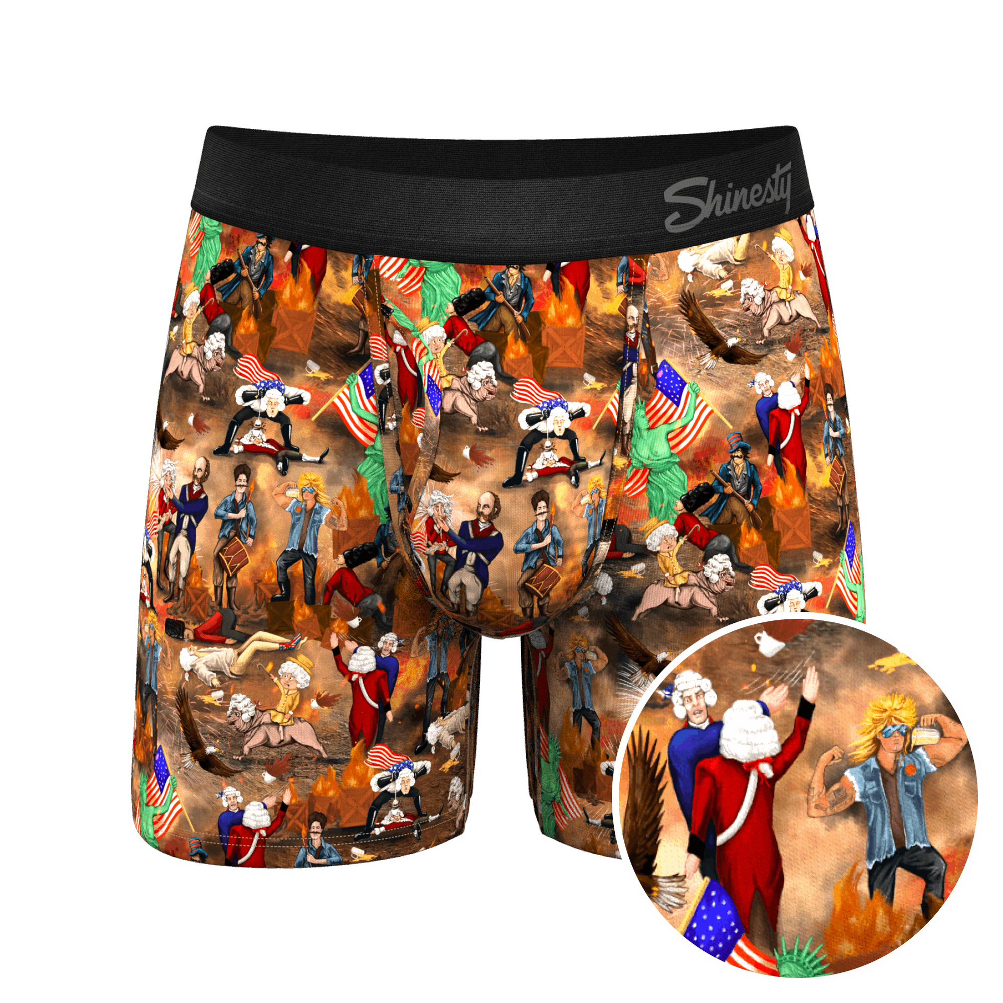 The Boston Tea Bag Party | Patriotic Ball Hammock® Pouch Underwear With Fly