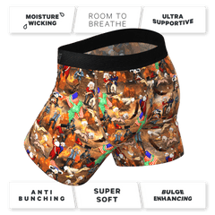 The Boston Tea Bag Party | Patriotic Ball Hammock® Pouch Underwear With Fly - Shinesty