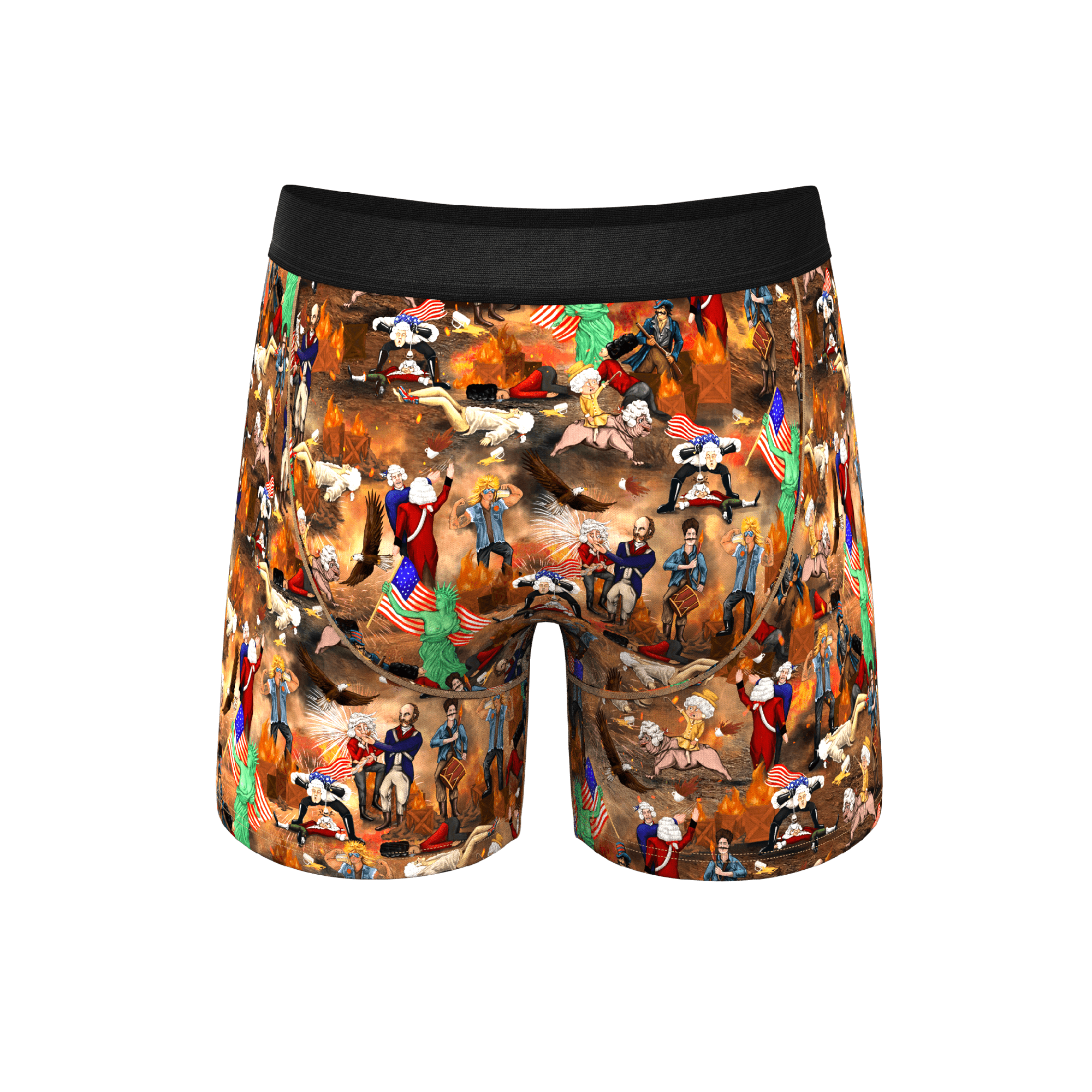 The Boston Tea Bag Party | Patriotic Ball Hammock® Pouch Underwear With Fly - Shinesty