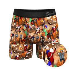 The Boston Tea Bag Party | Patriotic Ball Hammock® Pouch Underwear With Fly - Shinesty