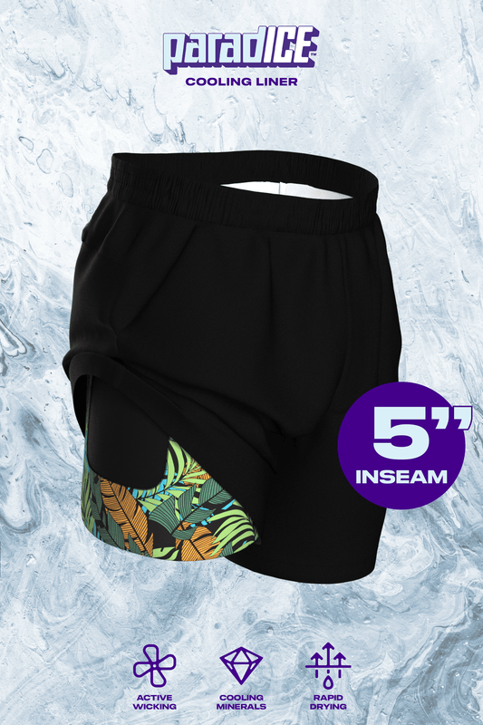 The Botanist | Tropical Leaves Ball Hammock® 5 Inch Athletic Shorts - Shinesty