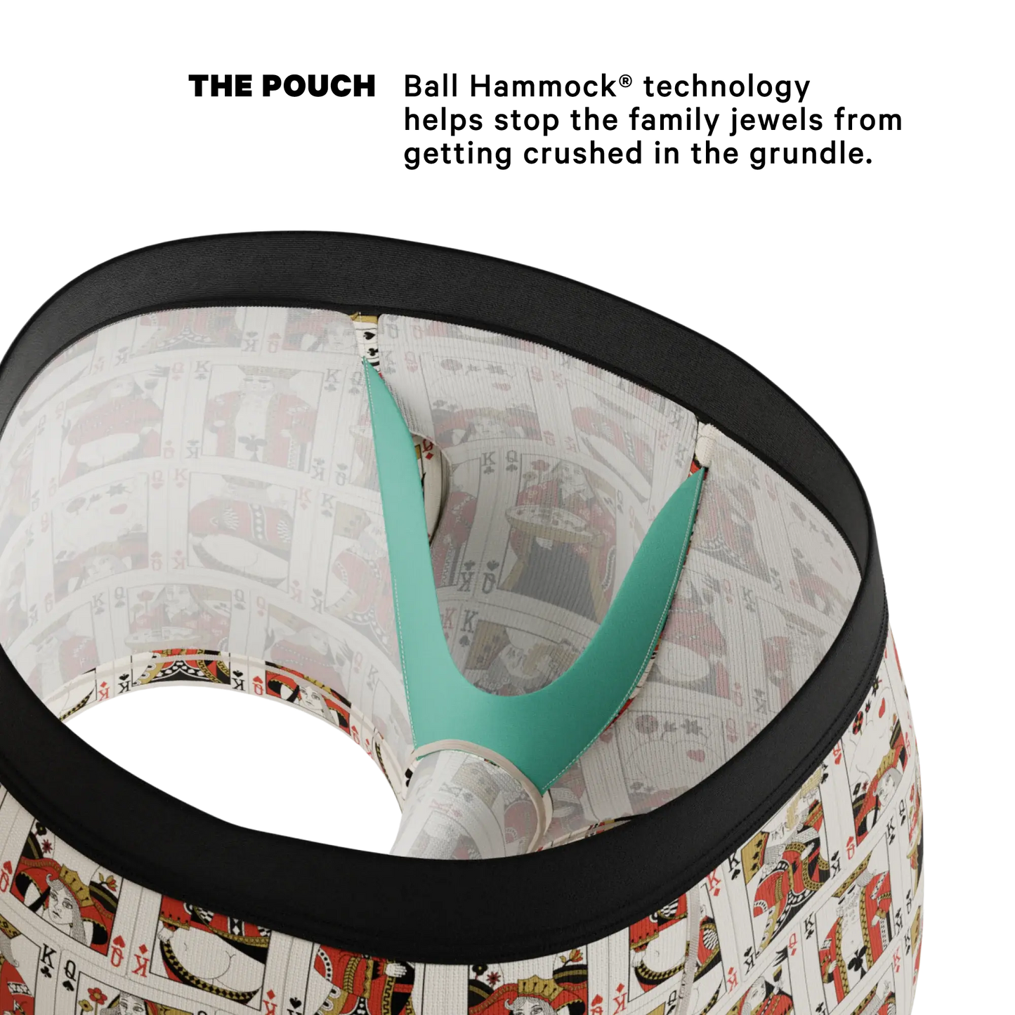 The Bottomless Blackjack | Vintage Playing Cards Ball Hammock® Pouch Trunks Underwear - Shinesty - Flyclothing LLC