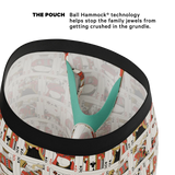 The Bottomless Blackjack | Vintage Playing Cards Long Leg Ball Hammock® Pouch Underwear With Fly - Shinesty - Flyclothing LLC