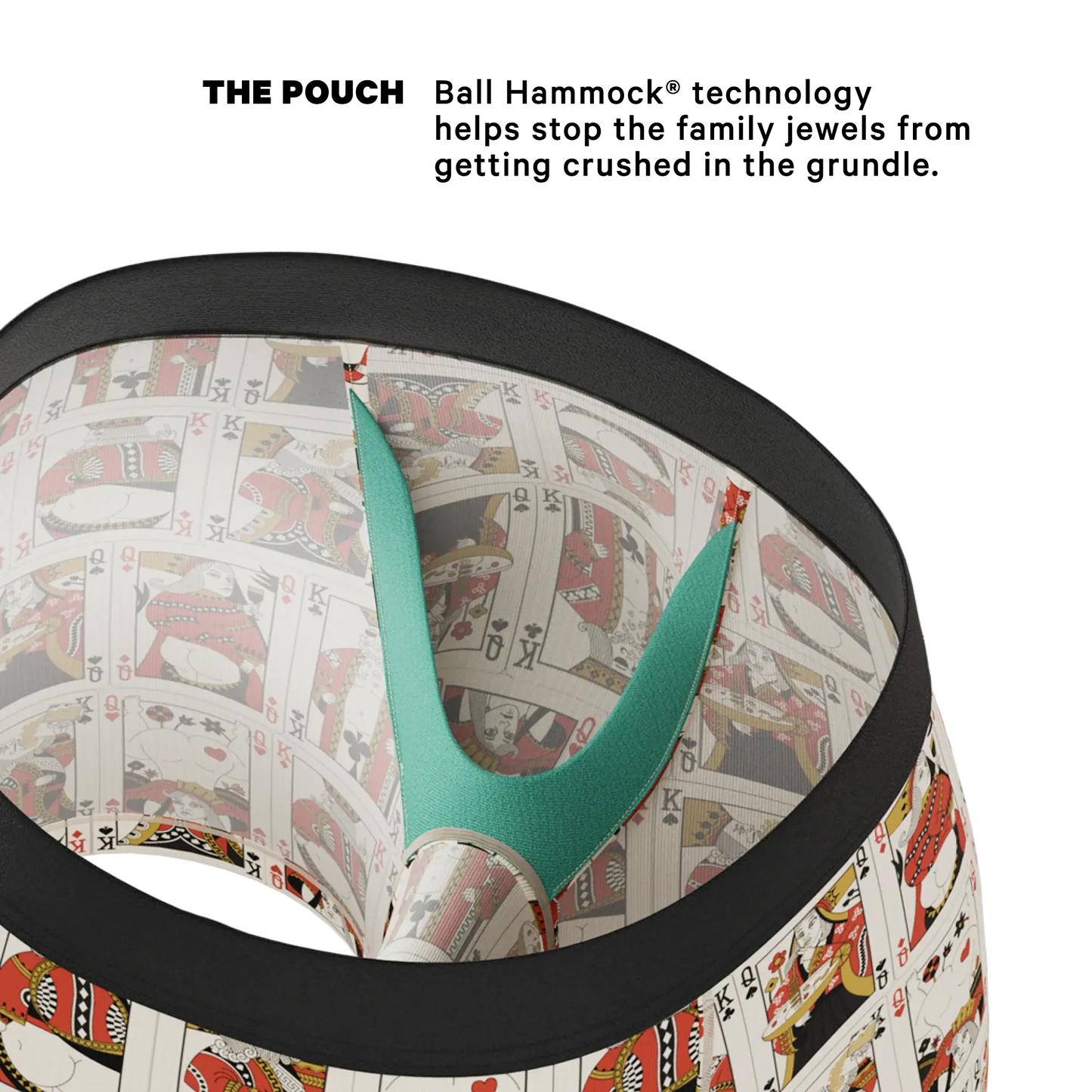 The Bottomless Blackjack | Vintage Playing Cards Ball Hammock® Pouch Underwear - Shinesty - Flyclothing LLC