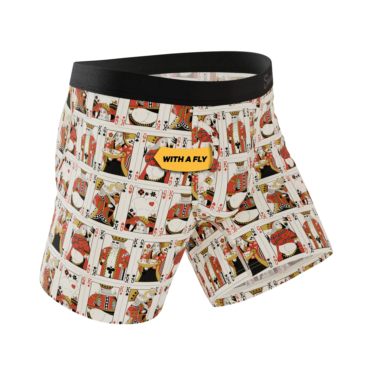 The Bottomless Blackjack | Vintage Playing Cards Ball Hammock® Pouch Underwear With Fly - Shinesty - Flyclothing LLC
