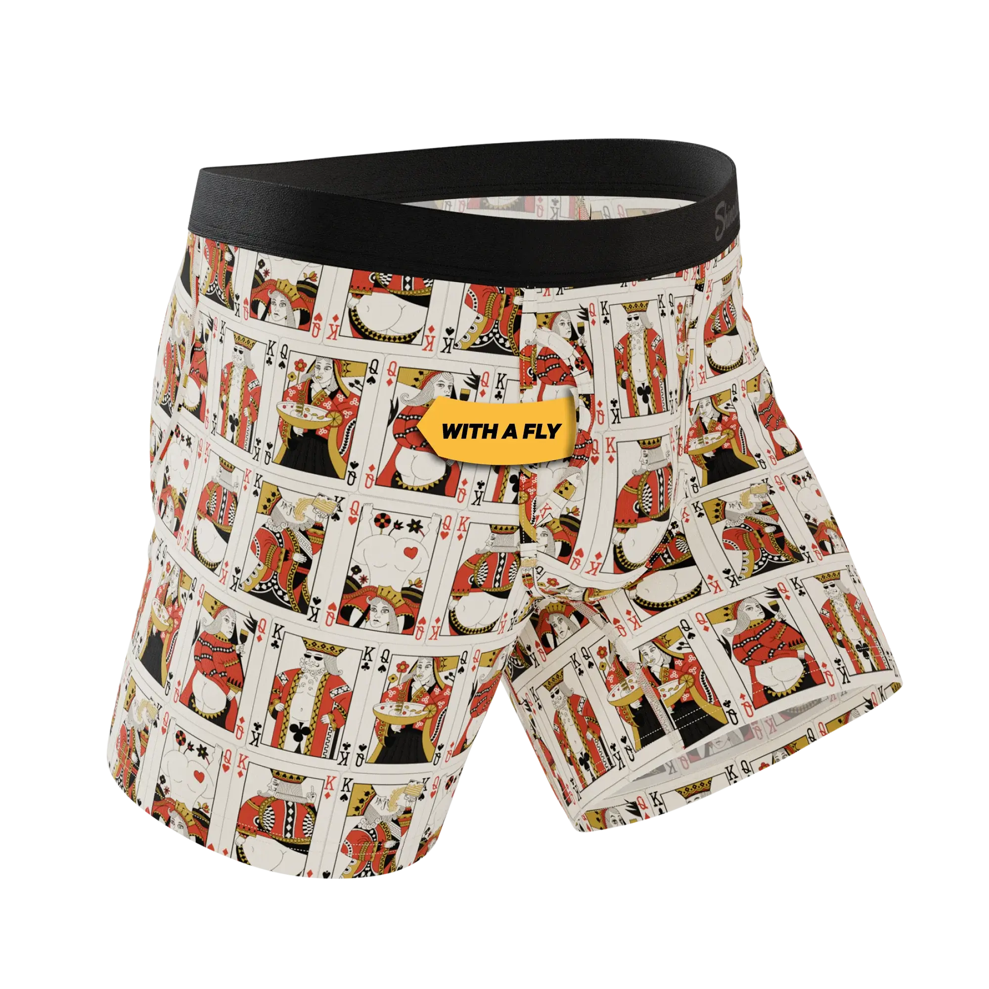 The Bottomless Blackjack | Vintage Playing Cards Ball Hammock® Pouch Underwear With Fly - Shinesty - Flyclothing LLC
