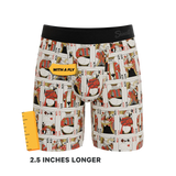 The Bottomless Blackjack | Vintage Playing Cards Long Leg Ball Hammock® Pouch Underwear With Fly - Shinesty - Flyclothing LLC