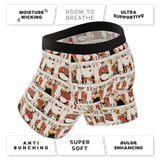 The Bottomless Blackjack | Vintage Playing Cards Ball Hammock® Pouch Underwear With Fly - Shinesty - Flyclothing LLC