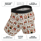 The Bottomless Blackjack | Vintage Playing Cards Long Leg Ball Hammock® Pouch Underwear With Fly - Shinesty - Flyclothing LLC